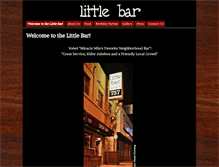 Tablet Screenshot of littlebarlounge.com